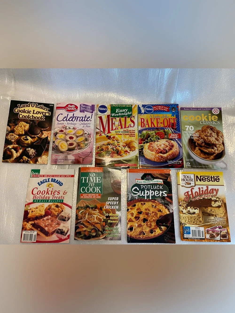 Vintage Mixed Collection of Paperback Cookbooks
